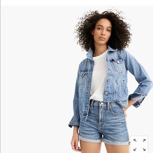 J. crew high rise jean short size 25